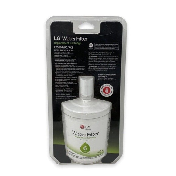 LG Water Filter LT500P/PC/PCS Refrigerator Replacement Cartridge 500 Gallons NEW - Picture 1 of 9